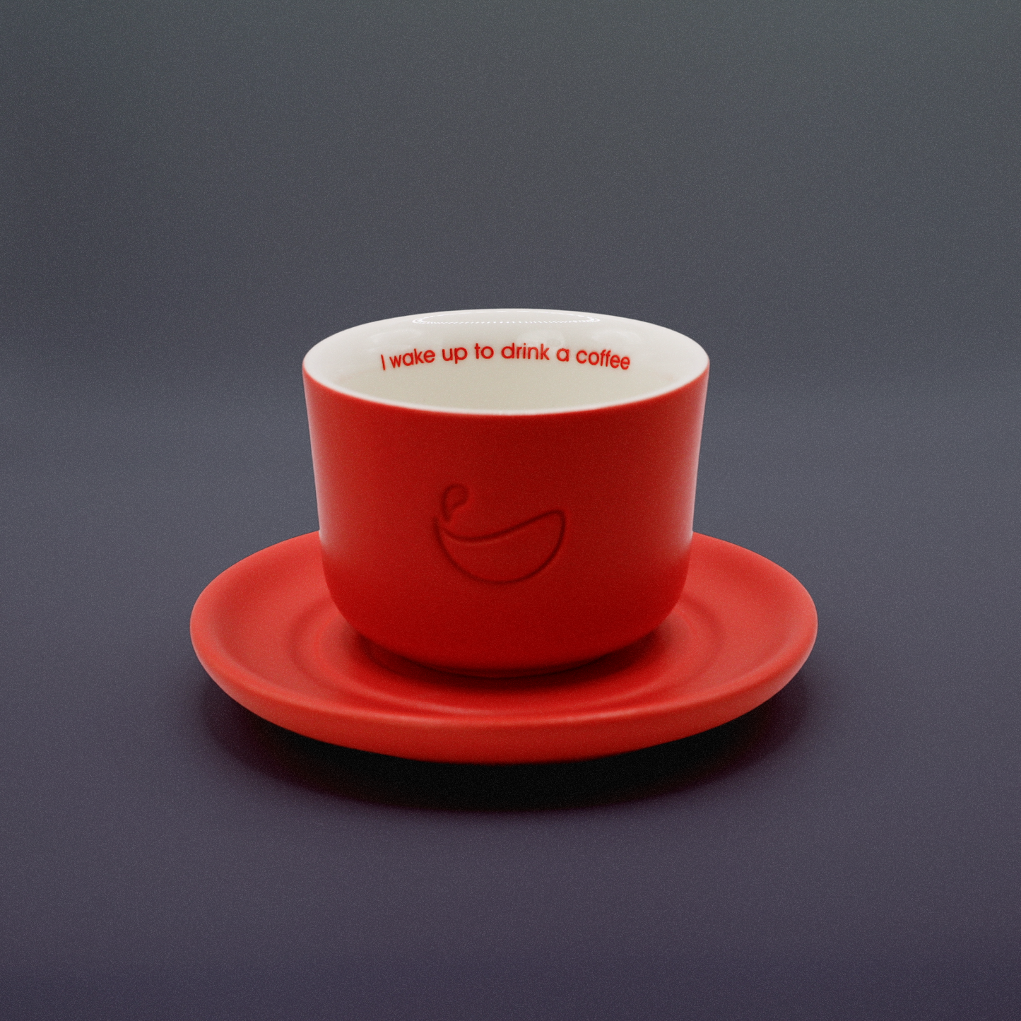 Flat White Cup 150ml - Red