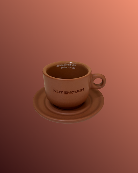 Flat White Cup 150ml - Brown